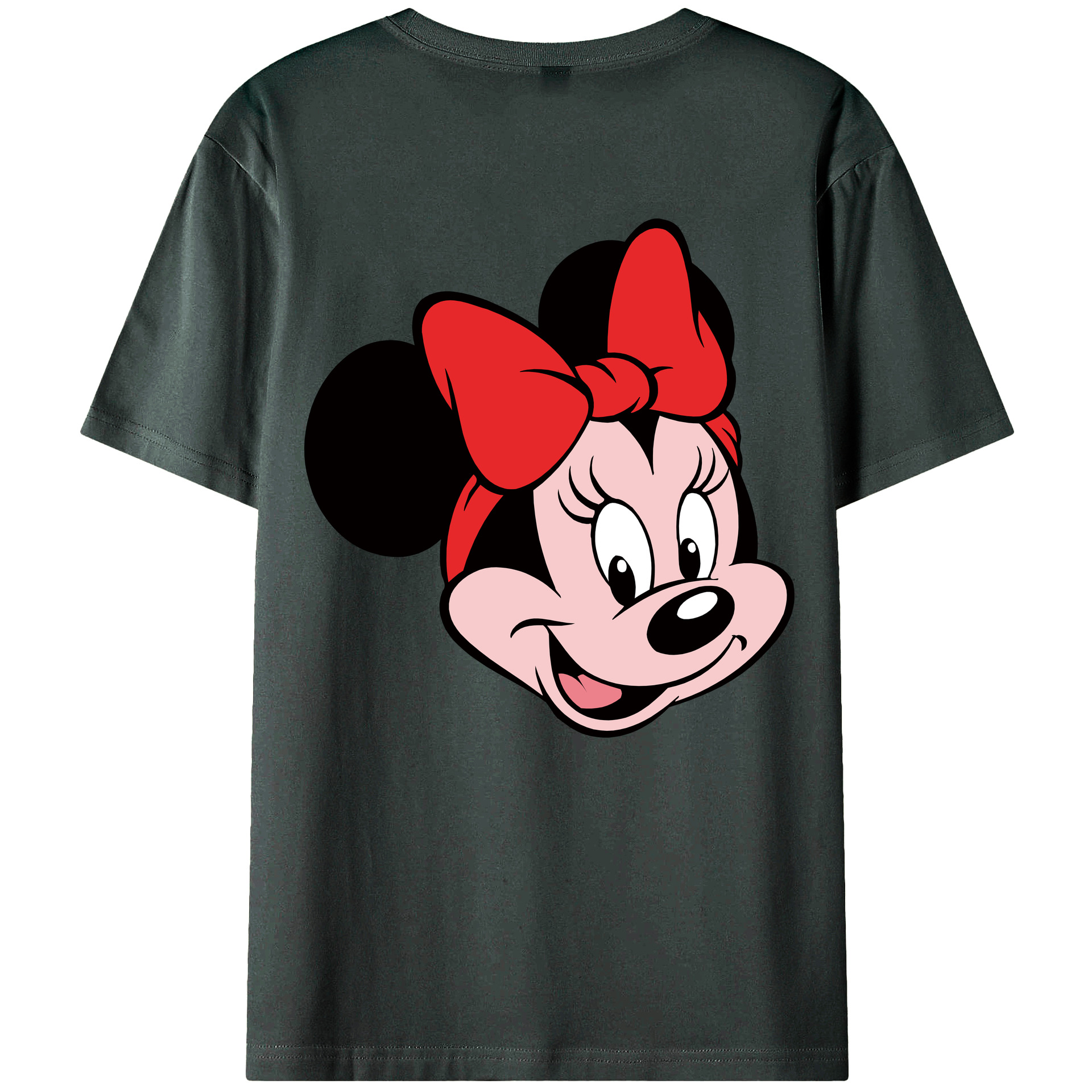 （画像用） ミッキーマウス Mickey Mouse 綿100％ メンズ半袖Tシャツ（バックプリント） 通気性